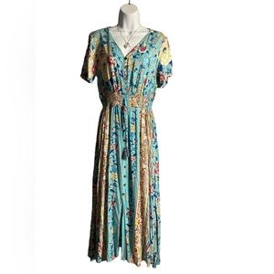 Sacred Threads Multicolor Floral Dress
